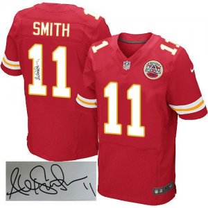 Jerseys Factory Cheap Nike Chiefs #11 Alex Smith Red Team Color