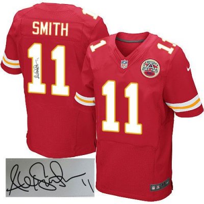 Jerseys Factory Cheap Nike Chiefs #11 Alex Smith Red Team Color