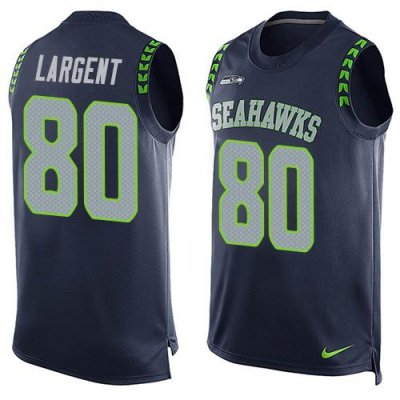 Jerseys Factory Cheap Nike Seahawks #80 Steve Largent Steel Blue