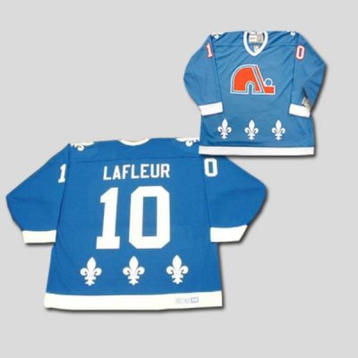 Jerseys Factory Cheap Nordiques #10 Guy Lafleur Embroidered CCM