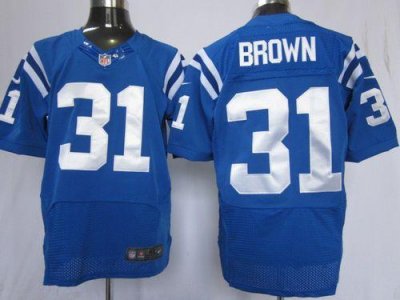 Jerseys Factory Cheap Nike Colts #31 Donald Brown Royal Blue Tea