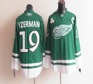 Jerseys Factory Cheap Red Wings St Patty's Day #19 Steve Yzerman