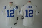 Jerseys Factory Cheap Nike Colts #12 Andrew Luck White With 30TH