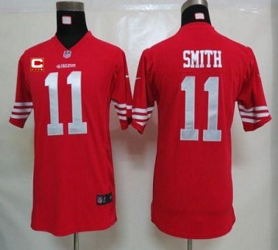 Jerseys Factory Cheap Nike 49ers #11 Alex Smith Red Team Color W