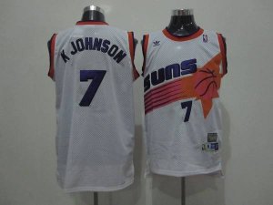 Jerseys Factory Cheap Suns #7 Kevin Johnson White Swingman Throw