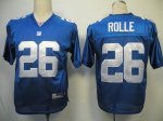 Jerseys Factory Cheap Giants #26 Antrel Rolle Blue Stitched NFL