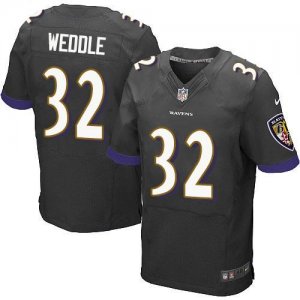 Jerseys Factory Cheap Nike Ravens #32 Eric Weddle Black Alternat