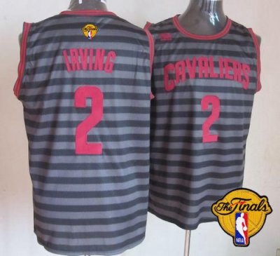 Jerseys Factory Cheap Cavaliers #2 Kyrie Irving Black/Grey Groov