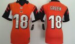 Jerseys Factory Cheap Nike Bengals #18 A.J. Green Orange Alterna