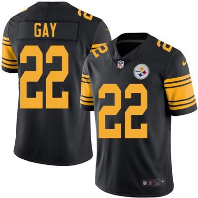 Jerseys Factory Cheap Nike Steelers #22 William Gay Black Men's