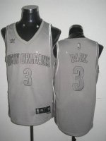 Jerseys Factory Cheap Hornets #3 Chris Paul Embroidered Grey Ann