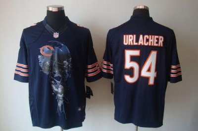 Jerseys Factory Cheap Nike Bears #54 Brian Urlacher Navy Blue Te