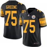 Jerseys Factory Cheap Nike Steelers #75 Joe Greene Black Men's S