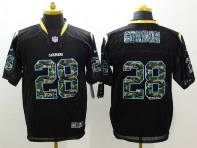 Jerseys Factory Cheap Nike Chargers #28 Melvin Gordon Black Men'