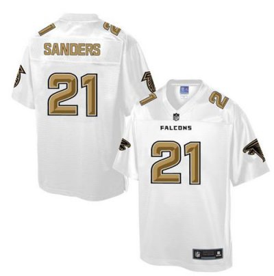 Jerseys Factory Cheap Nike Falcons #21 Deion Sanders White Men's