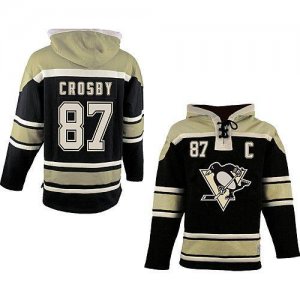 Jerseys Factory Cheap Penguins #87 Sidney Crosby Black Sawyer Ho