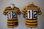 Jerseys Factory Cheap Nike Steelers #12 Terry Bradshaw Black/Yel