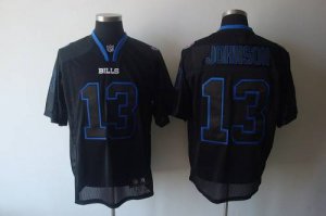Jerseys Factory Cheap Bills #13 Steve Johnson Lights Out Black S