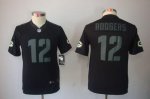 Jerseys Factory Cheap Nike Packers #12 Aaron Rodgers Black Impac
