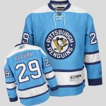 Jerseys Factory Cheap Penguins #29 Andre Fleury Embroidered Blue