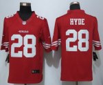 Jerseys Factory Cheap Nike 49ers #28 Carlos Hyde Red Team Color