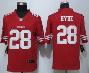 Jerseys Factory Cheap Nike 49ers #28 Carlos Hyde Red Team Color