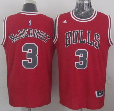 Jerseys Factory Cheap Revolution 30 Bulls #3 Doug McDermott Red