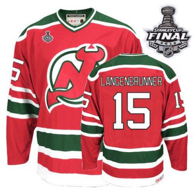 Jerseys Factory Cheap Devils #15 Jamie Langenbrunner 2012 Stanle