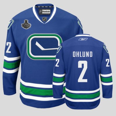 Jerseys Factory Cheap Canucks 2011 Stanley Cup Finals #2 Hamhuis