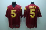 Jerseys Factory Cheap Trojans #5 Reggie Bush Red Embroidered NCA