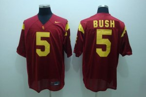 Jerseys Factory Cheap Trojans #5 Reggie Bush Red Embroidered NCA