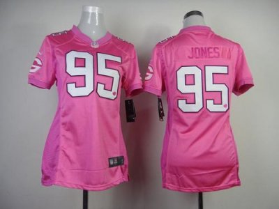 Jerseys Factory Cheap Nike Packers #95 Datone Jones New Pink Wom