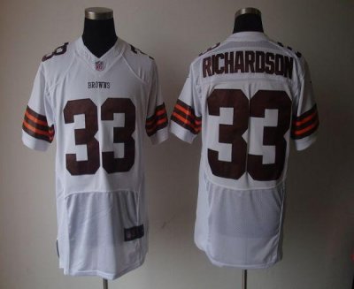 Jerseys Factory Cheap Nike Browns #33 Trent Richardson White Men