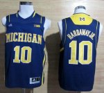 Jerseys Factory Cheap Wolverines #10 Tim Hardaway Jr. Navy Blue