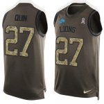 Jerseys Factory Cheap Nike Lions #27 Glover Quin Green Men's Sti