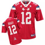 Jerseys Factory Cheap Patriots #12 Tom Brady 2011 Red Pro Bowl S