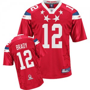 Jerseys Factory Cheap Patriots #12 Tom Brady 2011 Red Pro Bowl S