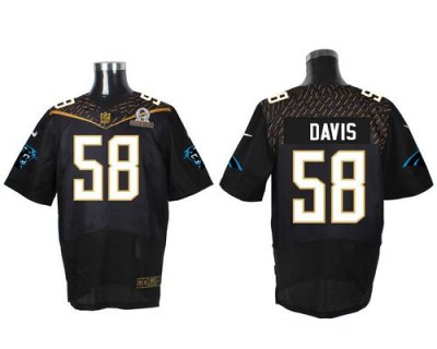 Jerseys Factory Cheap Nike Panthers #58 Thomas Davis Black 2016