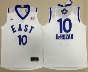 Jerseys Factory Cheap Raptors #10 DeMar DeRozan White 2016 All S