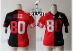 Jerseys Factory Cheap Nike 49ers #80 Jerry Rice Black/Red Super