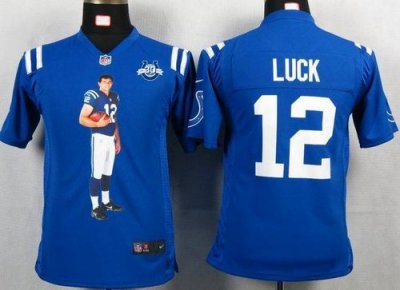 Jerseys Factory Cheap Nike Colts #12 Andrew Luck Royal Blue Team