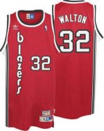 Jerseys Factory Cheap Blazers #32 Bill Walton Red Throwback Stit