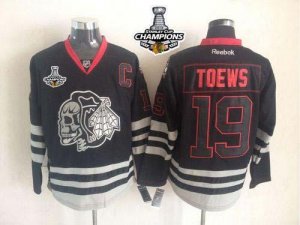 Jerseys Factory Cheap Blackhawks #19 Jonathan Toews New Black Ic