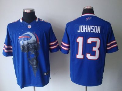 Jerseys Factory Cheap Nike Bills #13 Steve Johnson Royal Blue Te