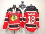 Jerseys Factory Cheap Blackhawks #18 Denis Savard Red Sawyer Hoo