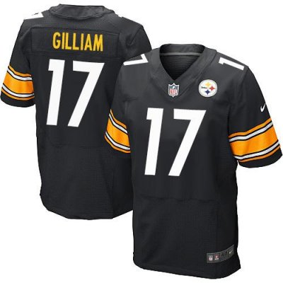 Jerseys Factory Cheap Nike Steelers #17 Joe Gilliam Black Team C