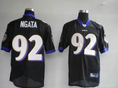 Jerseys Factory Cheap Ravens #92 Haloti Ngata Black Stitched NFL