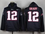 Jerseys Factory Cheap New England Patriots #12 Tom Brady Blue Pu