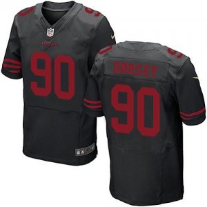 Jerseys Factory Cheap Nike 49ers #90 Glenn Dorsey Black Alternat