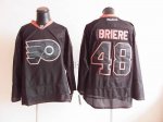 Jerseys Factory Cheap Flyers #48 Daniel Briere Black Ice Embroid